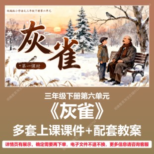 A107灰雀小学语文三年级下册第六单元公开课教学教案上课课件PPT