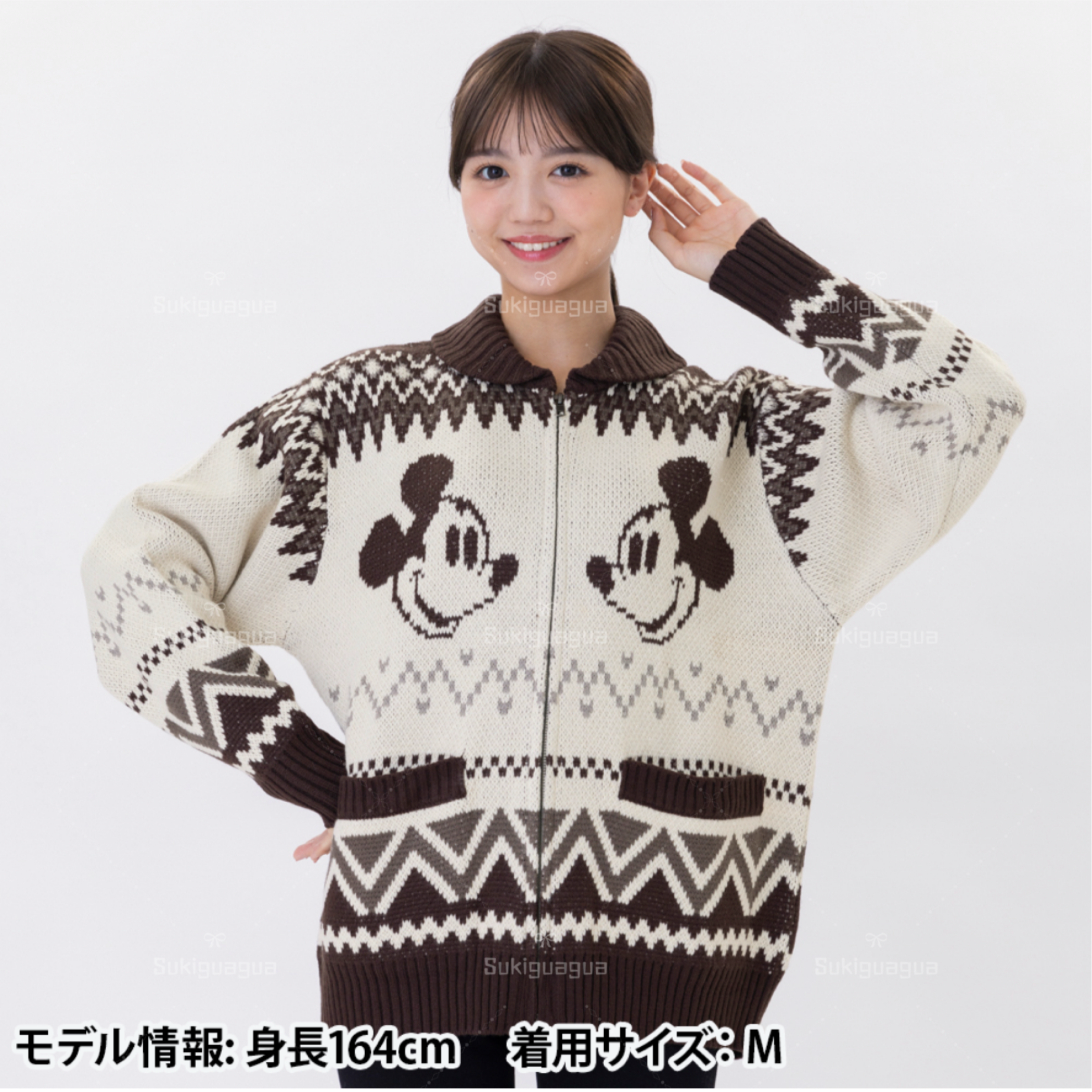 日本  Disney迪士尼 毛衣卫衣 新品 套头衫 米奇米妮 美拉德色系