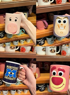 日本 Disney迪士尼 玩具总动员马克杯 巴斯光年 火腿猪 草莓熊