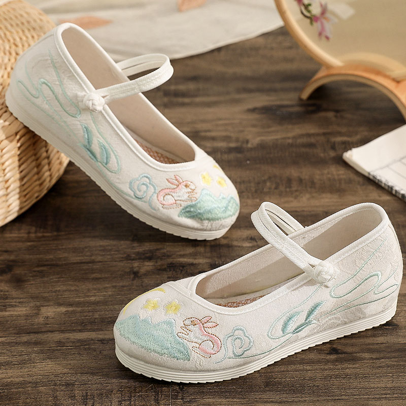 春秋内增高民族风老北京布鞋