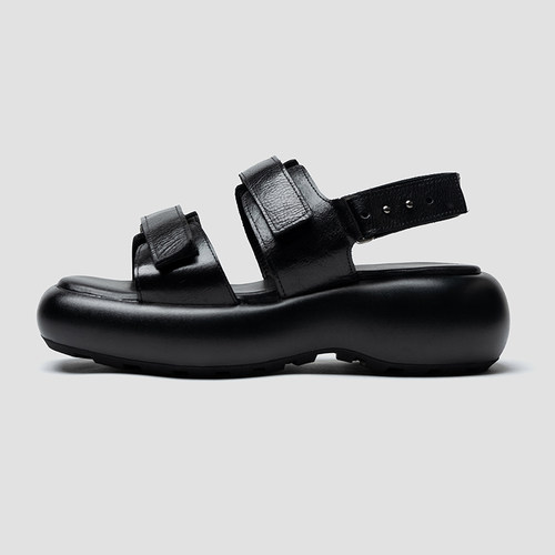 原创魔术贴休闲凉鞋男款全真皮