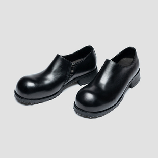2026春新雅痞休闲皮鞋 男士 里外全牛皮极简风德比鞋 超级大头系列