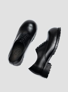 cleanfit男鞋简约全真皮大头皮鞋德比鞋小众设计感通勤鞋2026新款