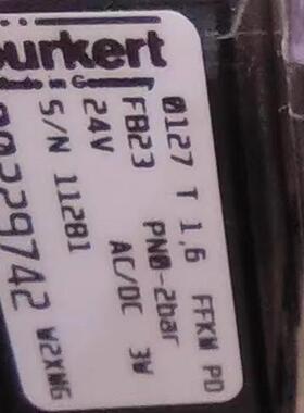 配件德国BURKERT宝德电磁阀0121 2712 0127T A 16FFKM PD两议价