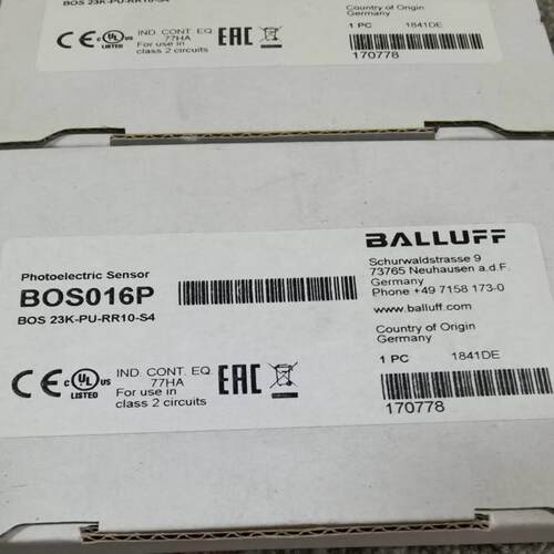 配件BOS 23K-PU-RR10-S4巴鲁夫BOS016P 漫反射光电传感器距离议价