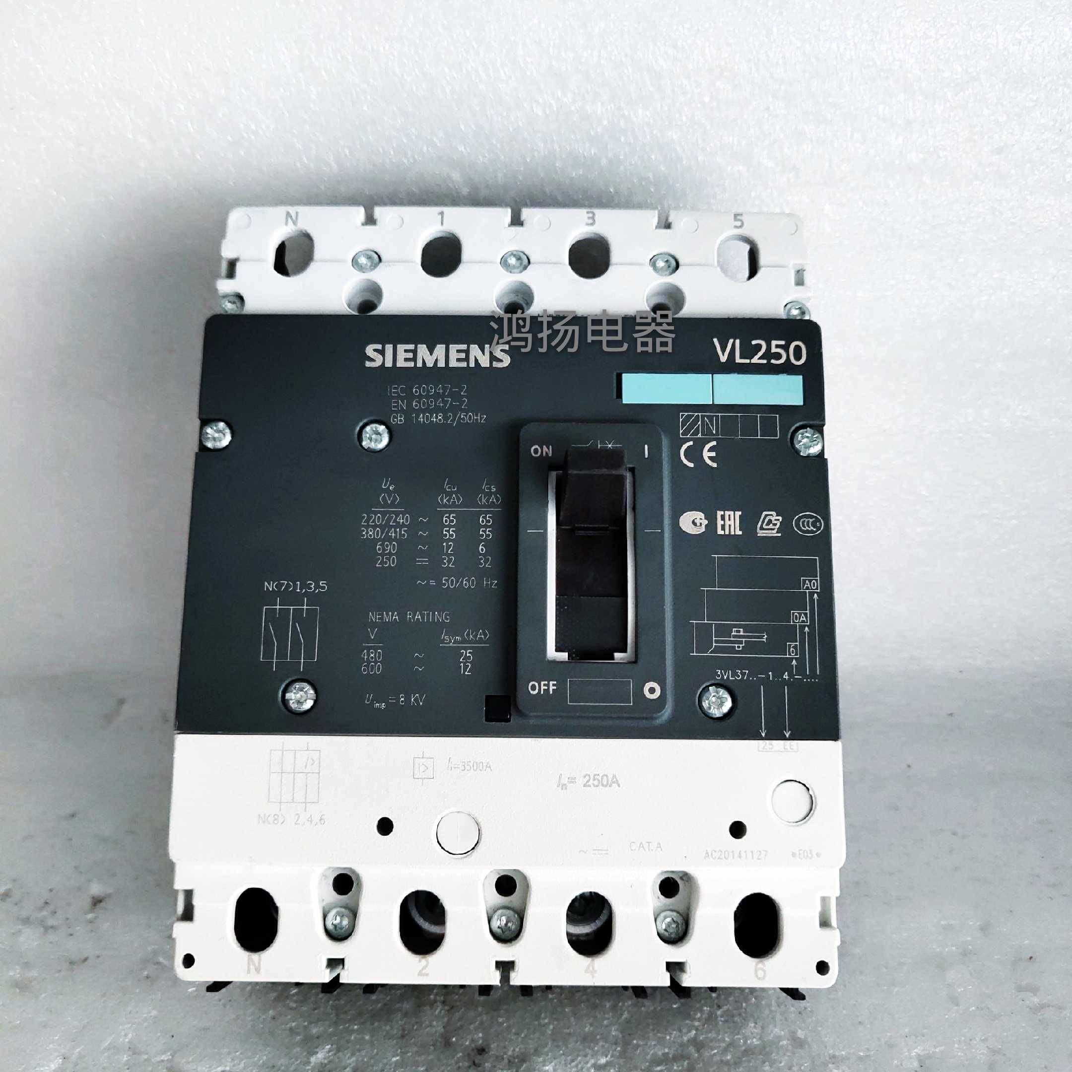 配件西门子 3VL3725-1AA46-0AA0+3VL9325-7EE40  4P  250A议价