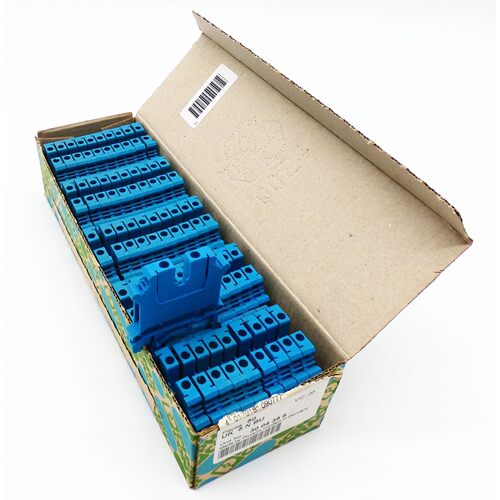50x Phoenix Contact UK 5 N BU, UK5NBU 3004388 Durchgangsklem