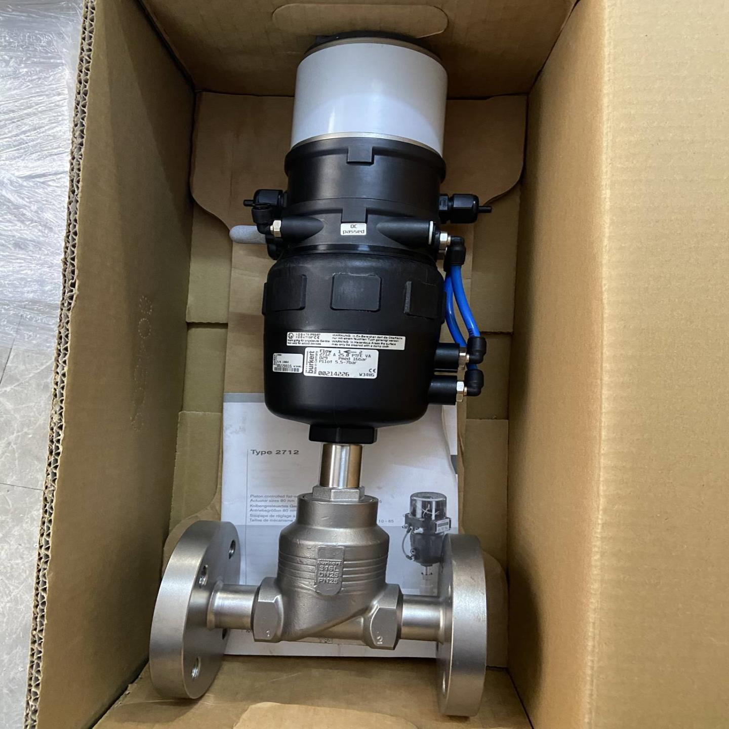 配件burkert8802宝德比例调节阀 2712阀体DN25法兰口径8692定议价