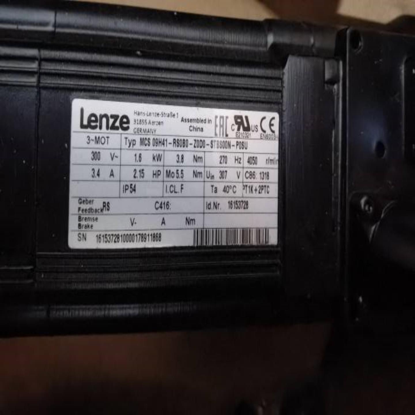 配件豪迈4070014381伦茨电机MCS09H41-RS080-Z0D0-ST8S议价