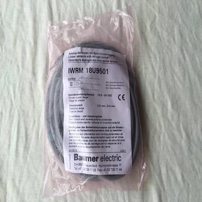 配件Baumer瑞士堡盟IWRM 18U9501电感式测距传感器 量距2-5mm议价
