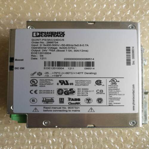 配件原菲尼克斯工业电源 QUINT-PS3AC24DC5- 2866734 现货议价