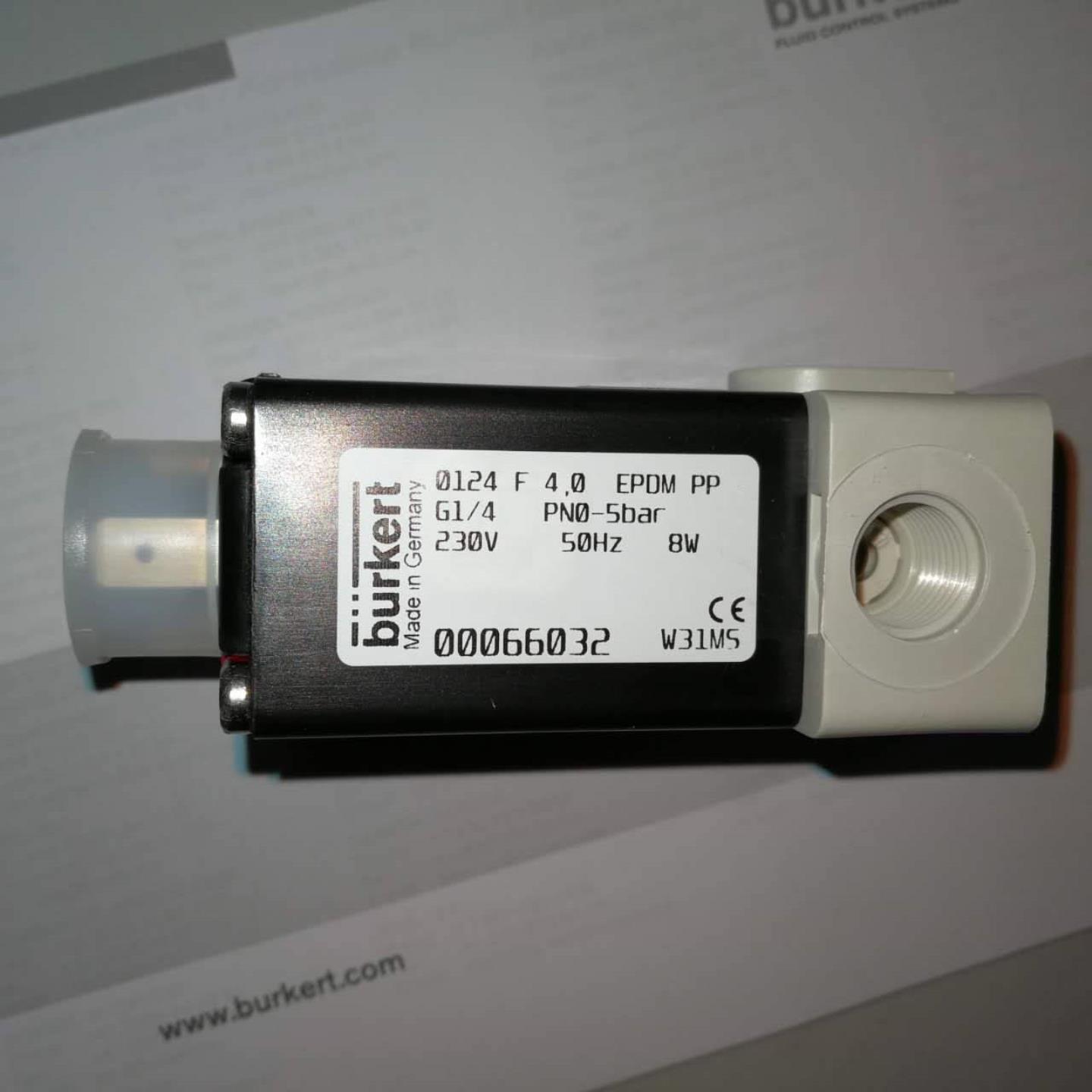 配件burkert 0124F 00066032电磁阀议价