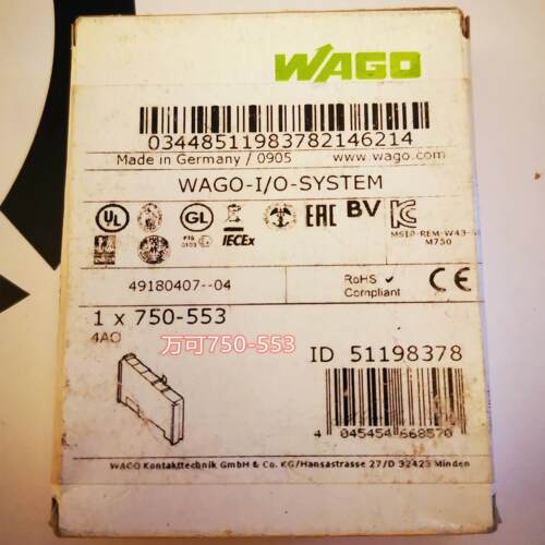 配件万可WAGO 750-553 750-455 750-1504现货模块议价