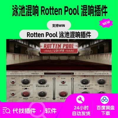 Rotten Pool Verb 泳池混响 混响插件 后期混音 编曲 摇滚 仅Win