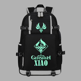 原神周边书包芙宁娜男女初高中流浪者双肩包魈温迪小学生背包万叶