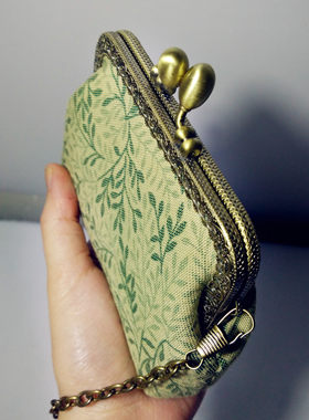 新款纯手工斜跨零钱包柳叶DIY