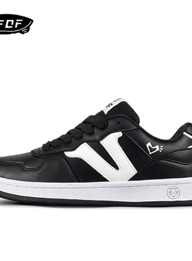 VFDF 鞋子男2024新款复古百搭低帮板鞋女轻便透气情侣黑白休闲鞋