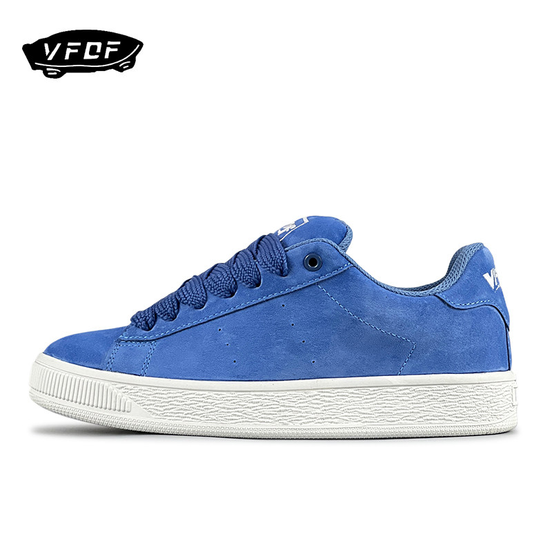 VFDF 面包鞋男女2024秋季爆款水洗蓝增高学生休闲鞋情侣运动板鞋