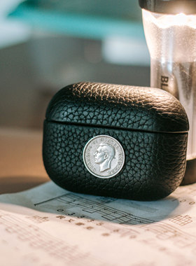 适用于耳机壳airpods pro2创意耳机保护套airpods4四代3代皮质防摔Bose Ultra开放式苹果华为freebuds索尼XM5