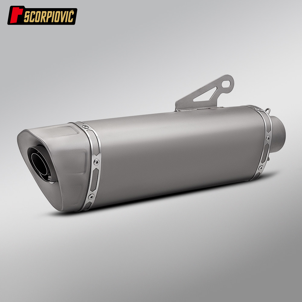 摩托车机车仿赛街跑排气管 M12钛合金尾段CBR650 赛800 Z900 MT07