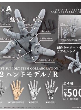 限购5/【追定】SO-TA  A.S.I 1/2关节可动手掌模型右手素体摆