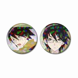 预定定金 AMNIBUS 再见！绝望先生 镭射闪吧唧徽章套装 K0528周边