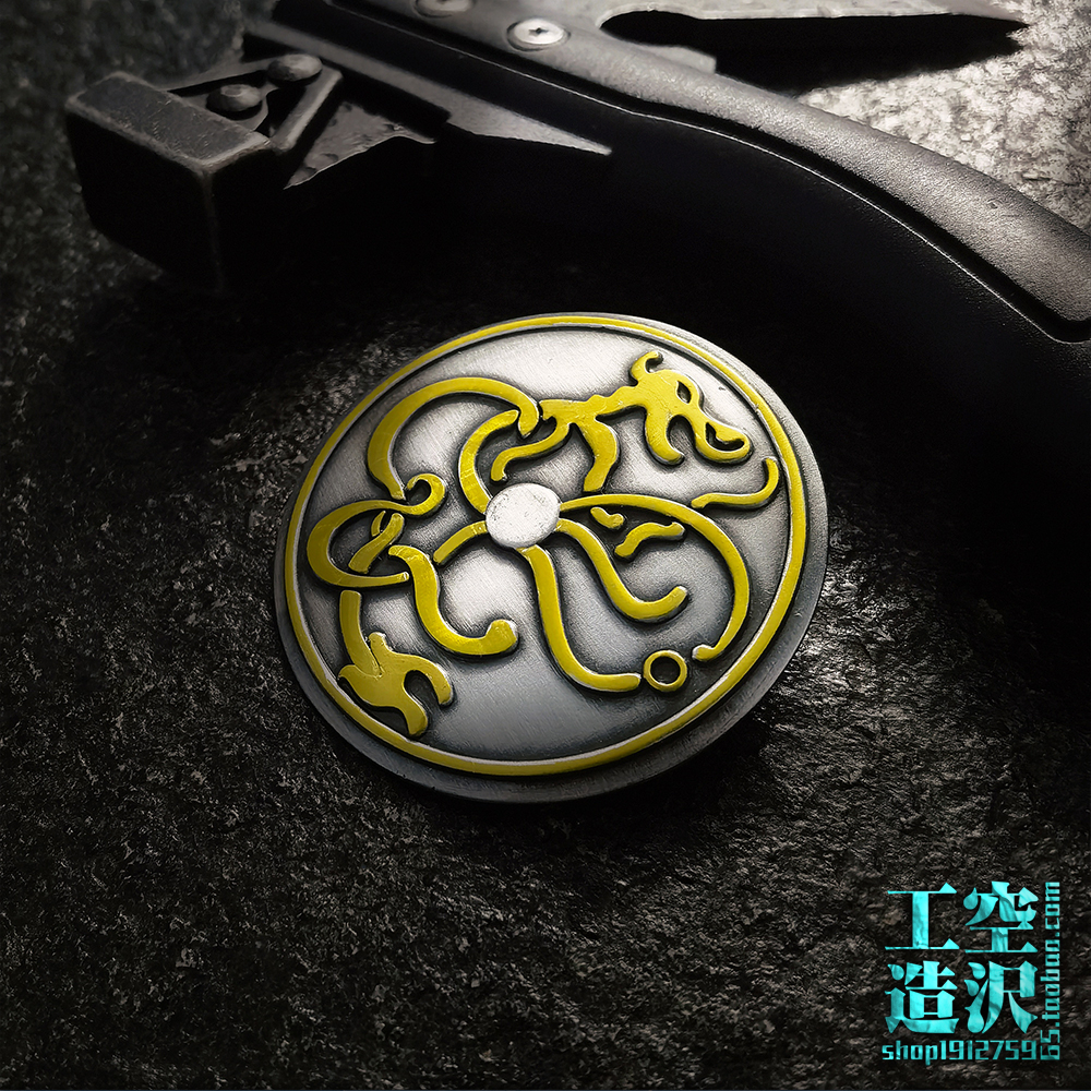 刺客信条英灵殿 黑鸦徽章 维京士气章同人周边艾沃尔育碧Valhalla