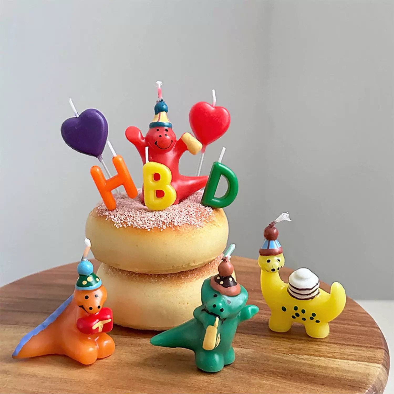 ins恐龙生日蛋糕装饰蜡烛派对