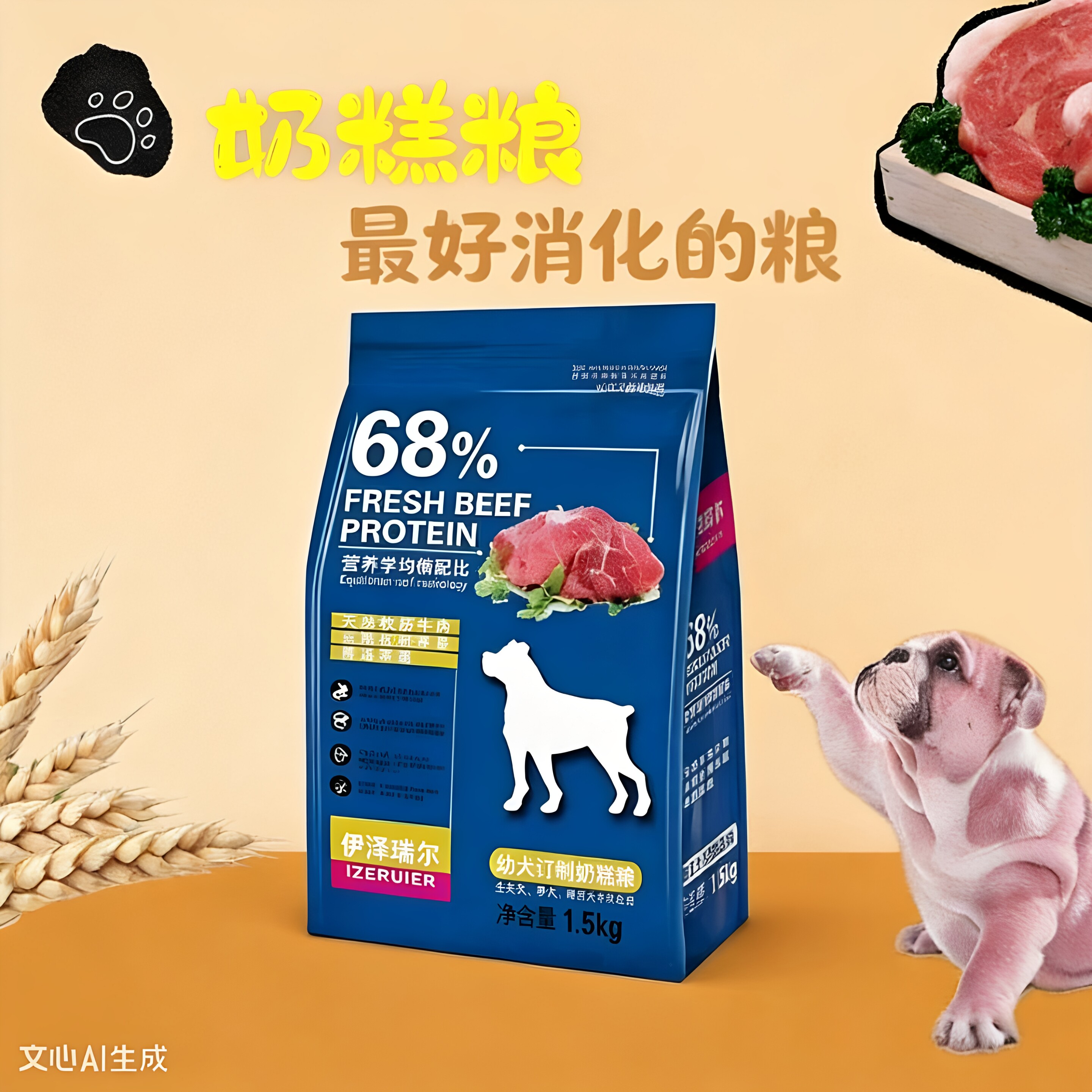 伊泽瑞尔幼母犬奶糕粮