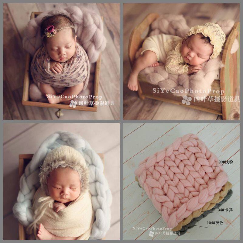 羊毛毯40cmX40cm方形小铺毯新生儿满月儿童摄影拍照四叶草道具|ruв категории постельные принадлежности, досуг одеяло/одеяло/одеяло - от Buy2taobao.com для оказания профессиональной услуги покупки агента Taobao