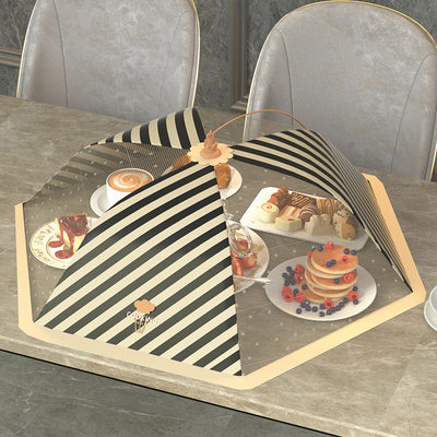 饭菜罩子盖菜罩可折叠剩菜食物罩新款饭桌餐桌罩遮菜伞防苍蝇防尘