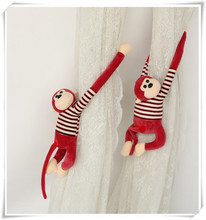新品猴子窗帘扣绑带创意可爱韩式魔术贴儿童房窗帘绑带一对包邮品