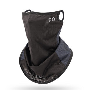 户外钓鱼面罩路亚海钓防晒遮脸透气头巾冰丝网眼挂耳骑行面巾脖套