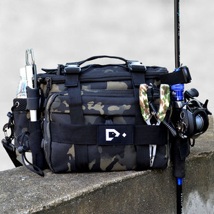 日本达瓦钓鱼包路亚包大容量多功能防水腰包单肩斜挎包竿包渔具包