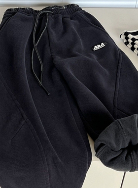 实体店儿童装波拉冬bora童裤加绒灯芯绒长裤男生女孩加厚休闲裤子