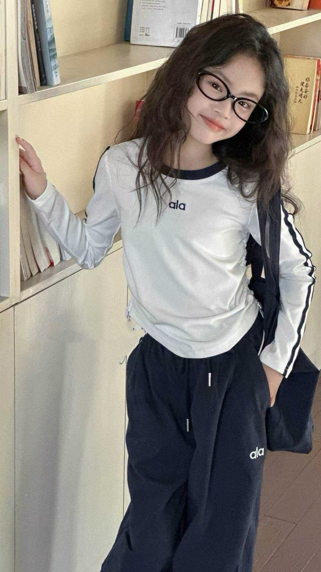 圆领韩版长袖套装