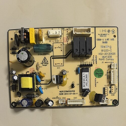 美菱冰箱BCD-450ZP9B BCD-450ZP9N主板电源板B1233.4-1