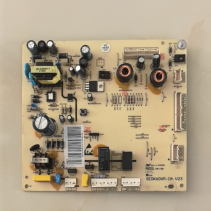 美的冰箱主板电脑板BCD-516WKM WKM(E)电源板DA010202002控制板