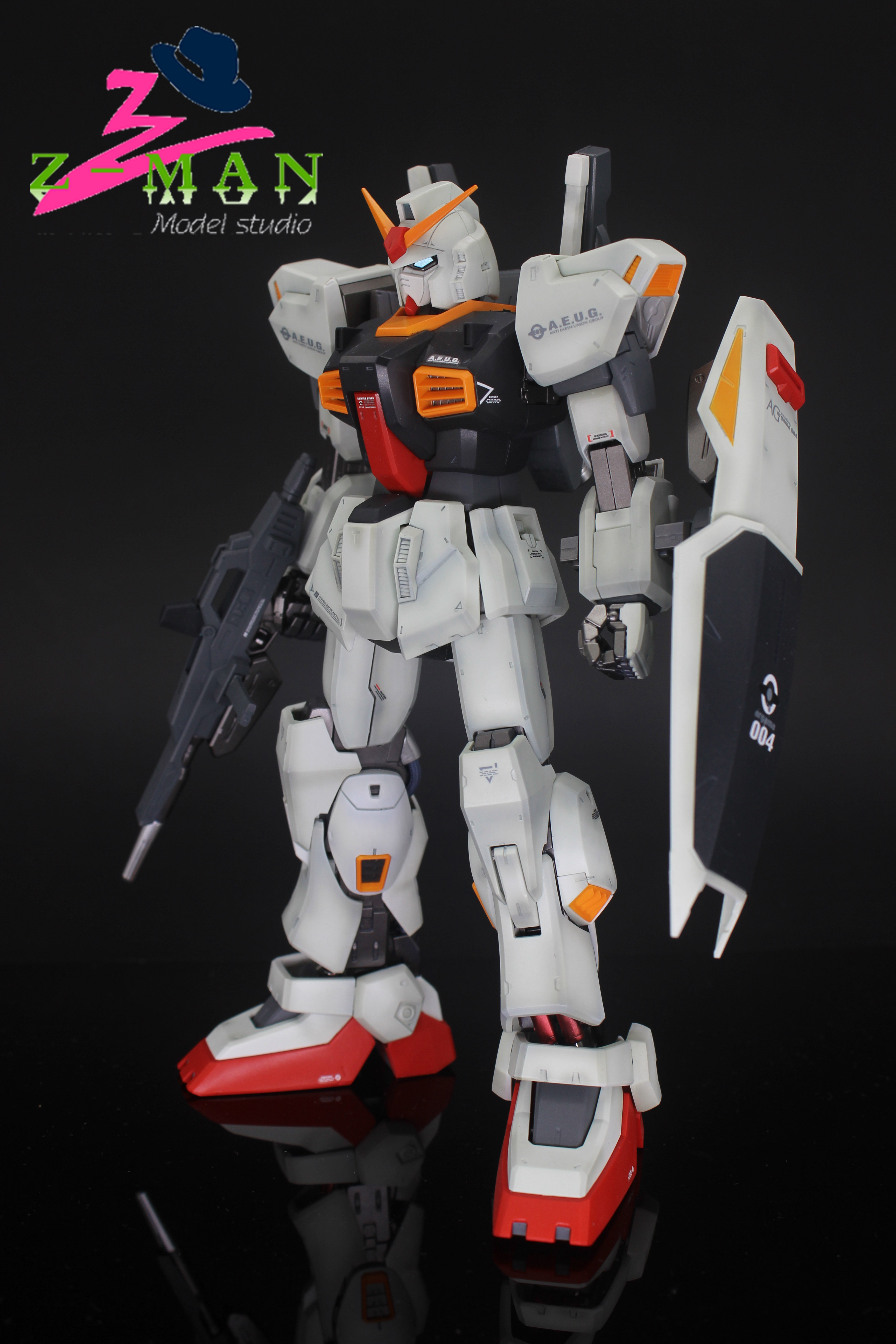 【代工成品】万代mg 1:100 mk-ii 奥古 高达mk2  白兔 阴影 max