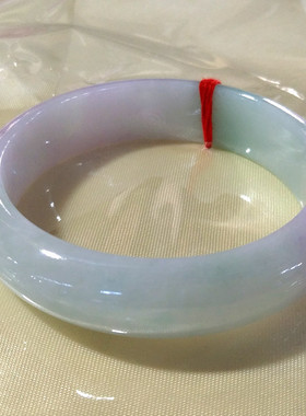 老坑翡翠玉手镯女款紫色玉石浅绿色飘阳绿紫罗兰玉镯