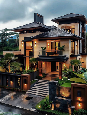 山水布局分析住房装修在线分析户型风景摆件商铺办公山水摆件缺角