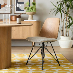 意大利Zanotta June原版复刻椅子布艺简约时尚软包设计师休闲餐椅