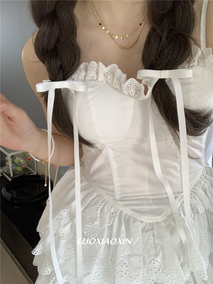 罗小辛发夹少女芭蕾风长飘带