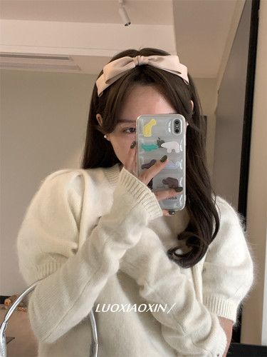 多层法式复古蝴蝶结发箍压发头饰