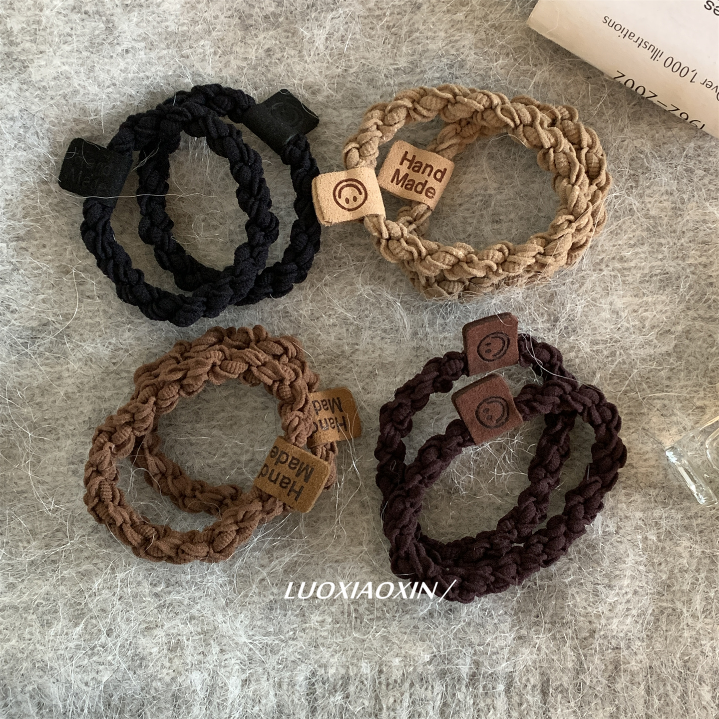 秋冬韩系高弹力扎马尾发圈皮筋女