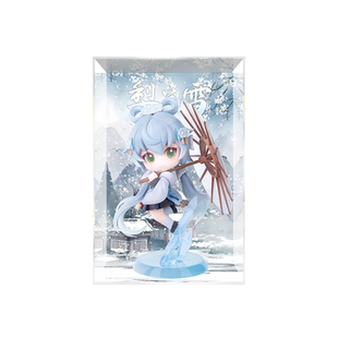 GSC 洛天依 梨花雪Q版 粘土人 潮玩手办展示盒