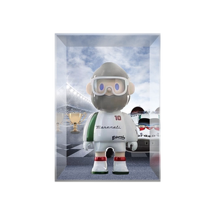 找寻独角兽 FARMER BOB 500%玛莎荣耀车手 大娃 潮玩亚克力展示盒