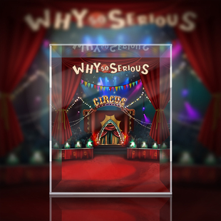 POPMART泡泡玛特 Crybaby why so serious 搪胶毛绒 潮玩展示盒