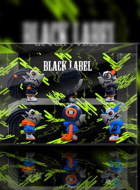 LAMTOYS WAZZUP 变色龙盲盒第6代脏辫收纳防尘盒亚克力展示盒