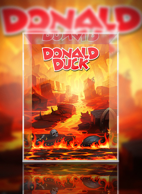 MORSTORM 迪士尼 万圣节 恶魔唐老鸭 潮玩手办展示盒